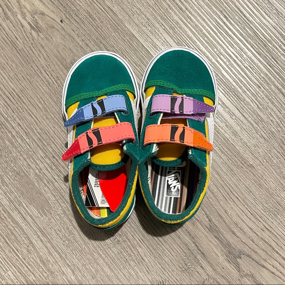 Vans X Crayola Toddler Old Skool Sneakers Size 6.5 Toddler NEW